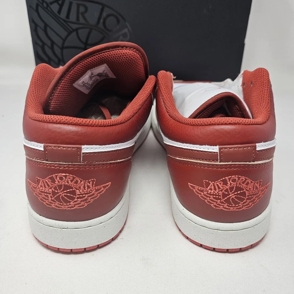 New Nike Air Jordan 1 Low‎ SE White Dune Red Lobster FJ3459-160 Men's Size 11.